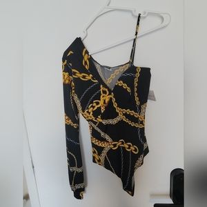 Day G Black Chain Print Bodysuit